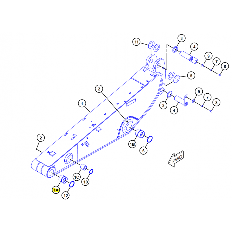 РУКАВ РУКИ ПАЛКИ КОТА ЭКСКАВАТОРА