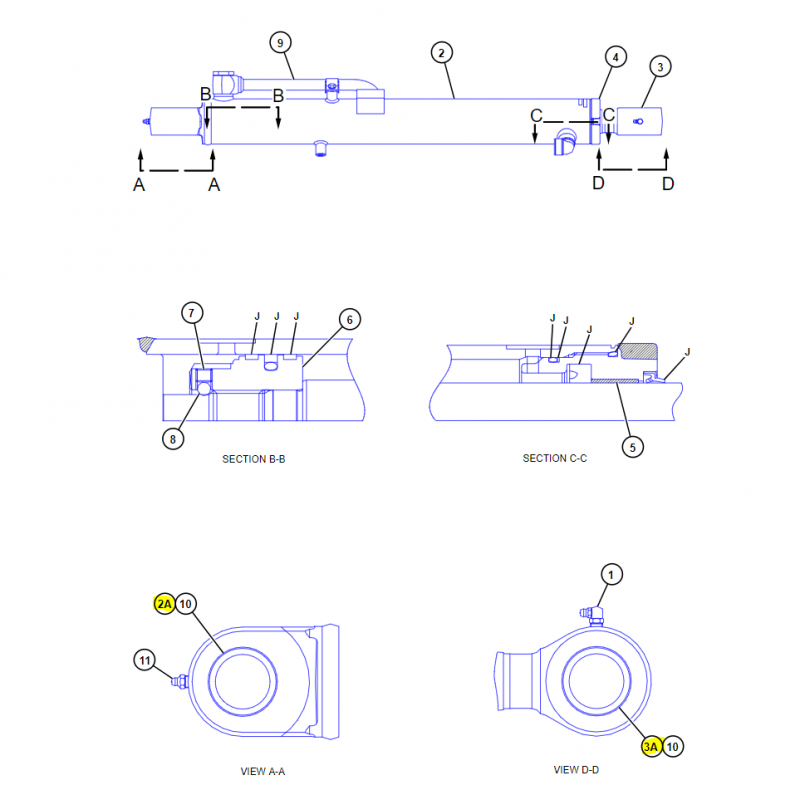 ВТУЛКА В ГОЛОВКЕ ПРИВОДА КОВША CAT МИНИ-ЭКСКАВАТОР