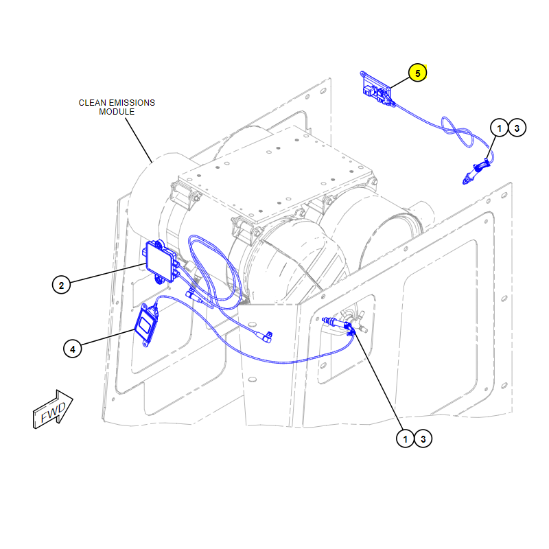 ДАТЧИК ОКСИДА АЗОТА NOX CVA ЭКСКАВАТОР БУЛЬДОЗЕР CAT