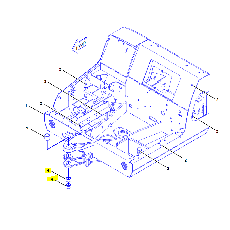 ВТУЛКА ЗАДНЕЙ БАБКИ МИНИ ЭКСКАВАТОР 302.5 C ОРИГИНАЛ