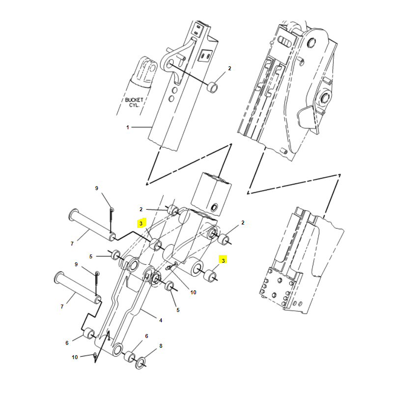 ПЕРЕХОДНАЯ ВТУЛКА CAT ЭКСКАВАТОР-ПОГРУЗЧИК CVA