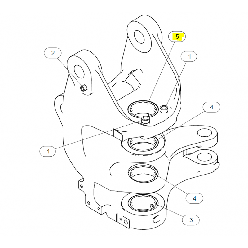 ВТУЛКА ЗАДНЕЙ БАБКИ МИНИ-ЭКСКАВАТОР CAT