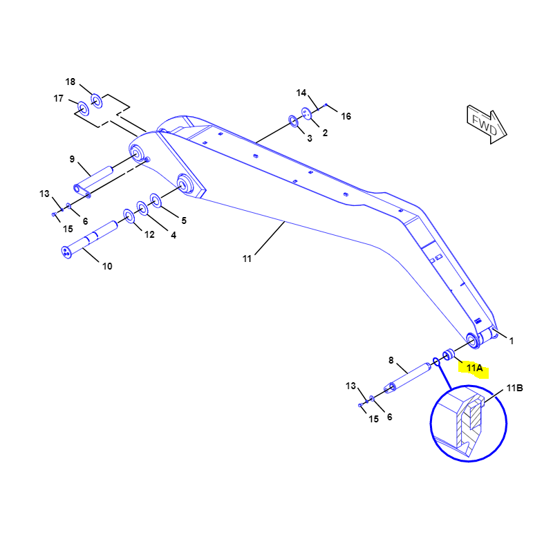 КОВШОВАЯ ВТУЛКА CAT ЭКСКАВАТОР