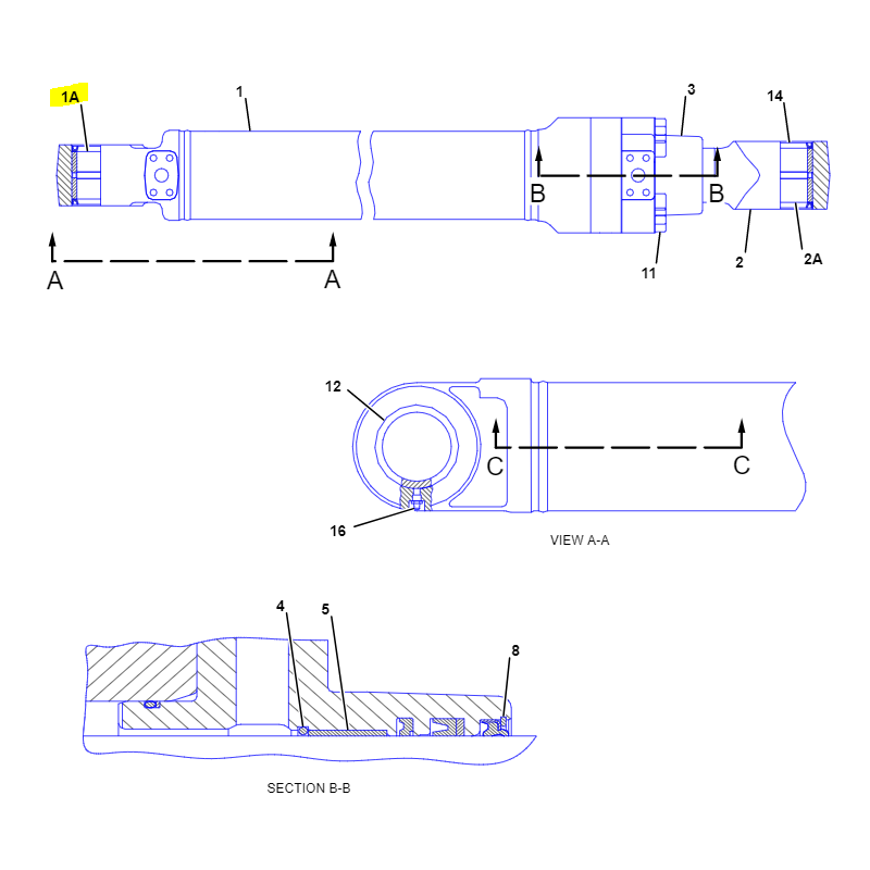 Втулка привода стрелы экскаватора CAT
