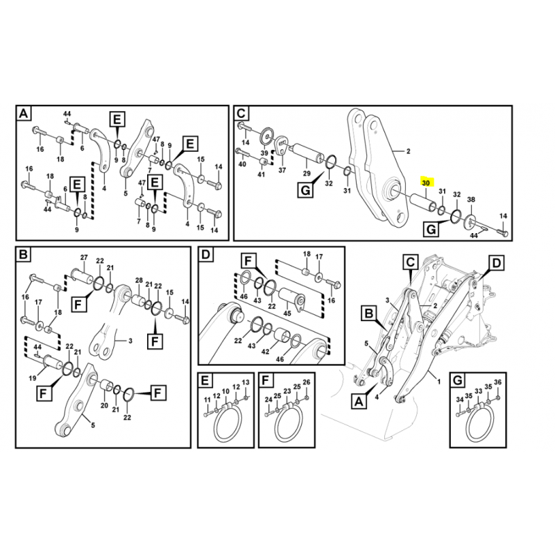 БРОНЗОВЫЙ ВОЛЬВО ПОГРУЗЧИК РУКАВ