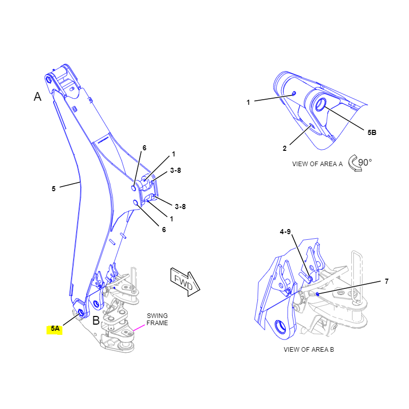 ВТУЛКА ЗАДНЕЙ БАБКИ CAT ЭКСКАВАТОР ПОГРУЗЧИК