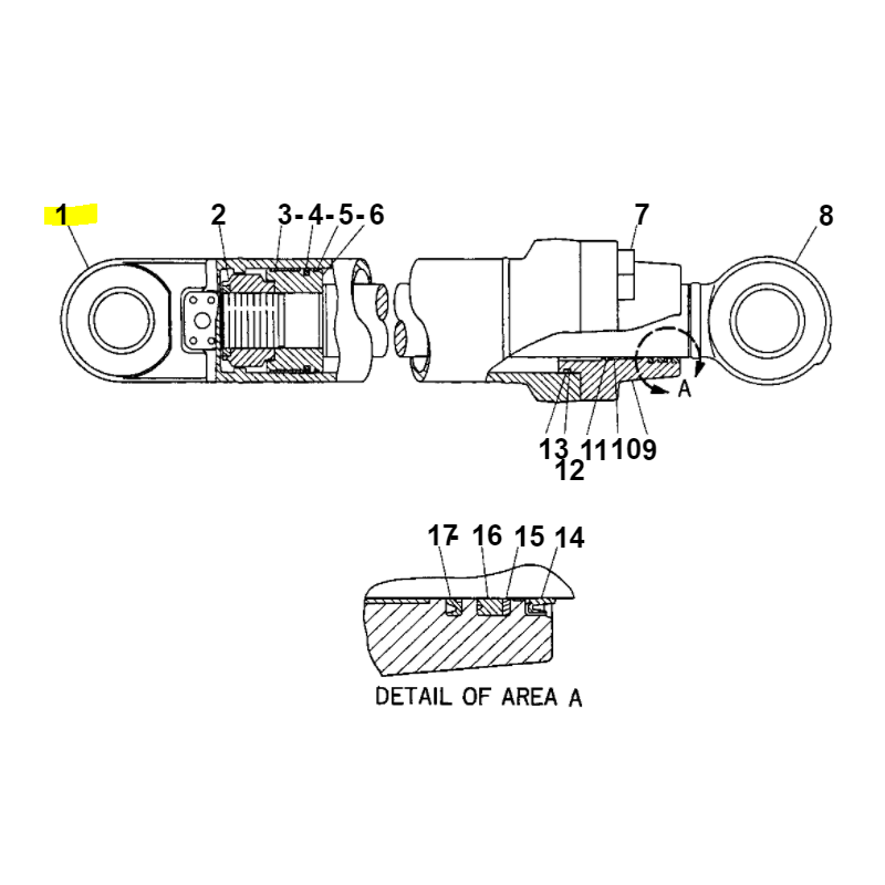 ВТУЛКА В ГОЛОВКЕ ПРИВОДА CAT ГУСЕНИЧНЫЙ ЭКСКАВАТОР