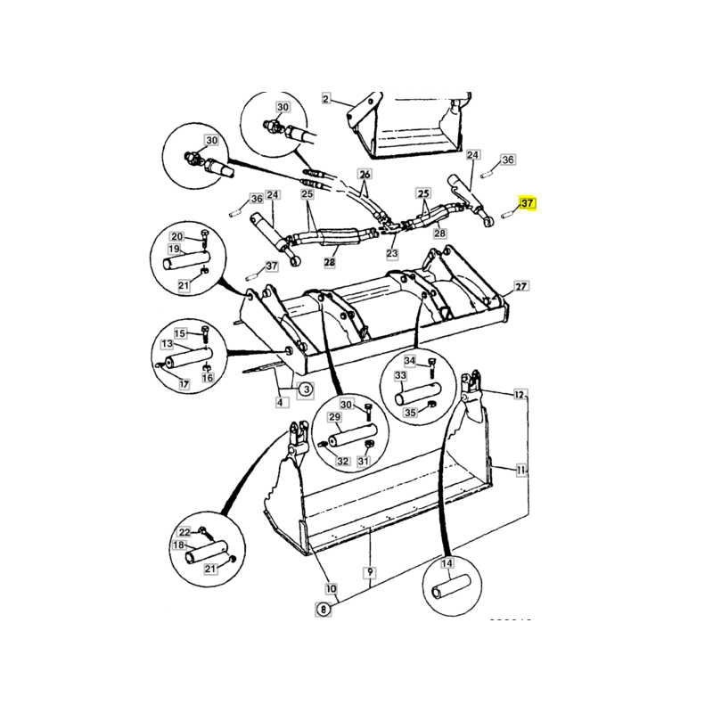ВТУЛКА ПРИВОДА КОВША JCB ЭКСКАВАТОР-ПОГРУЗЧИК