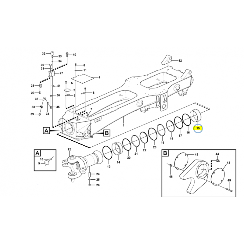 ВТУЛКА ШАРНИРА ЗАДНЯЯ VOLVO САМОСВАЛ
