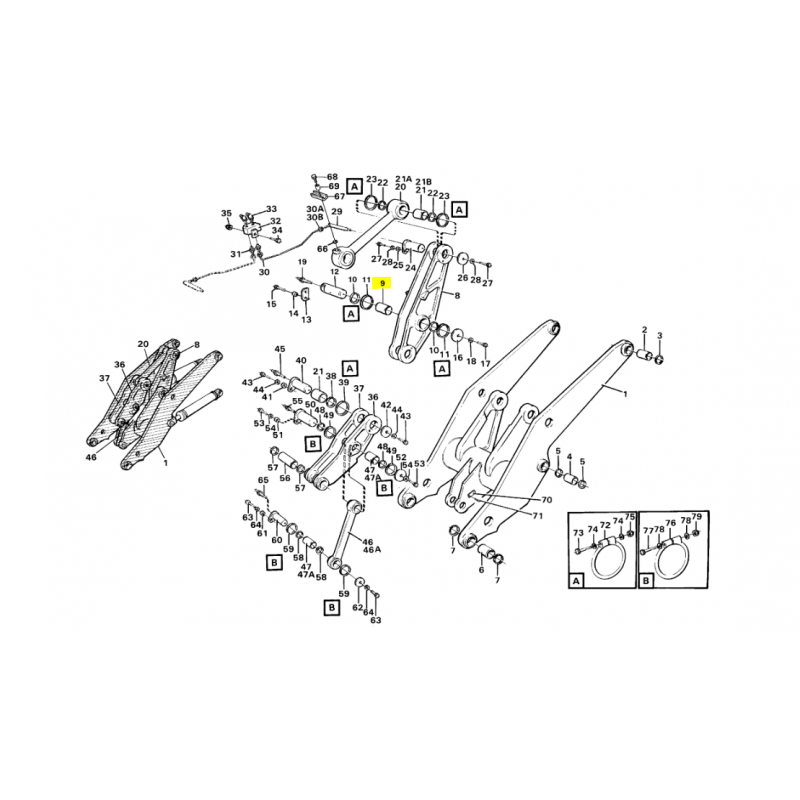 ВТУЛКА РЫЧАГА KIWAKA VOLVO КОЛЕСНЫЙ ПОГРУЗЧИК