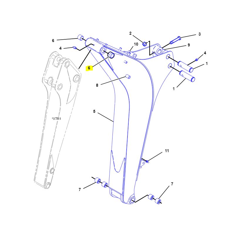 ВТУЛКА ШТИФТА СТРЕЛЫ CAT KOPRKO-ПОГРУЗЧИК
