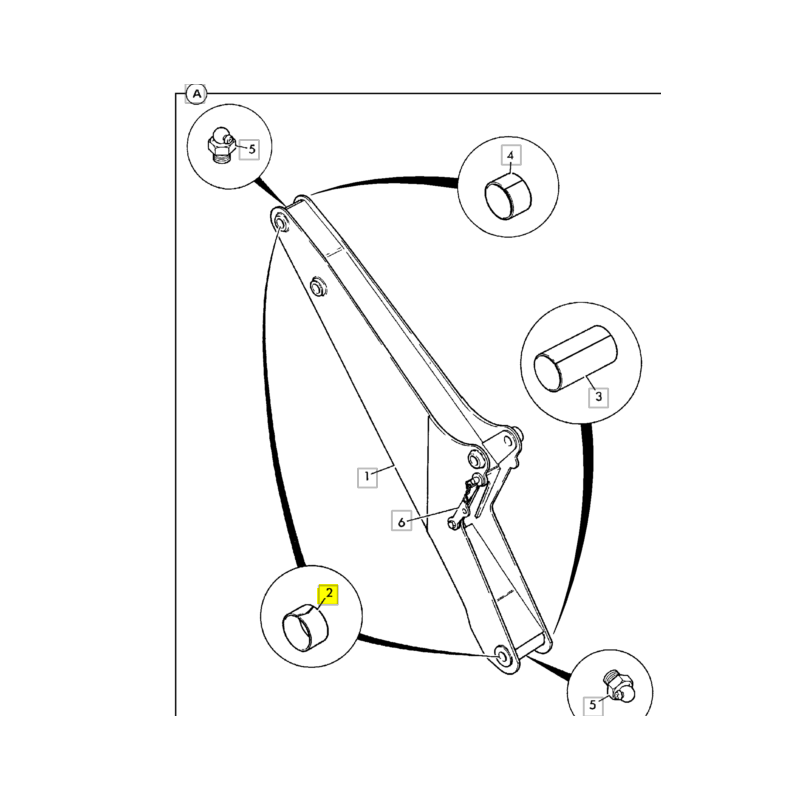ВТУЛКА ПРИВОДА BOOM JCB ЭКСКАВАТОР-ПОГРУЗЧИК