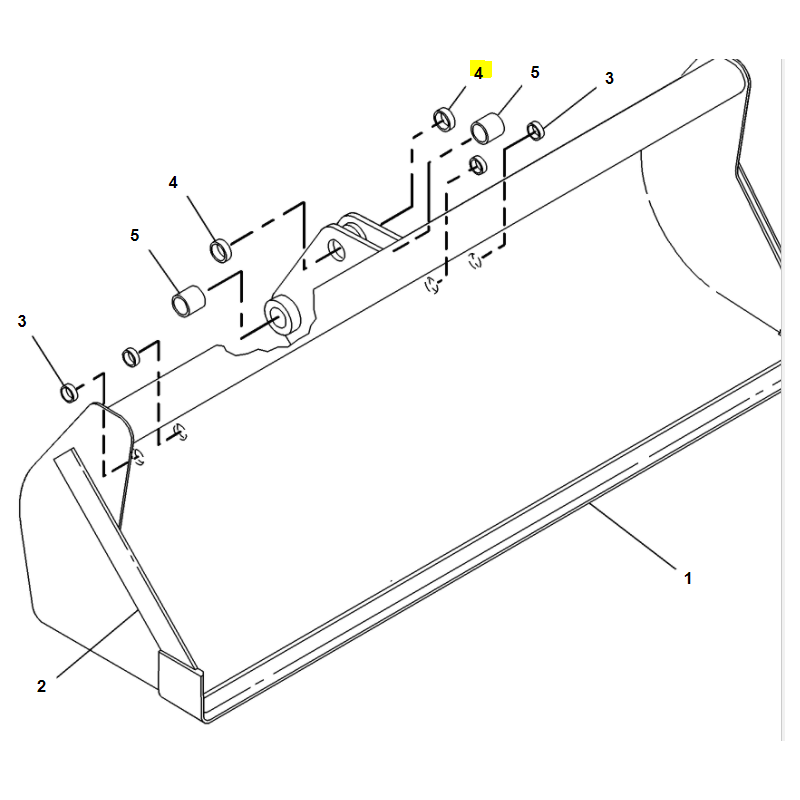 ВТУЛКА КРЕПЛЕНИЯ КОВША CAT ЭКСКАВАТОР-ПОГРУЗЧИК