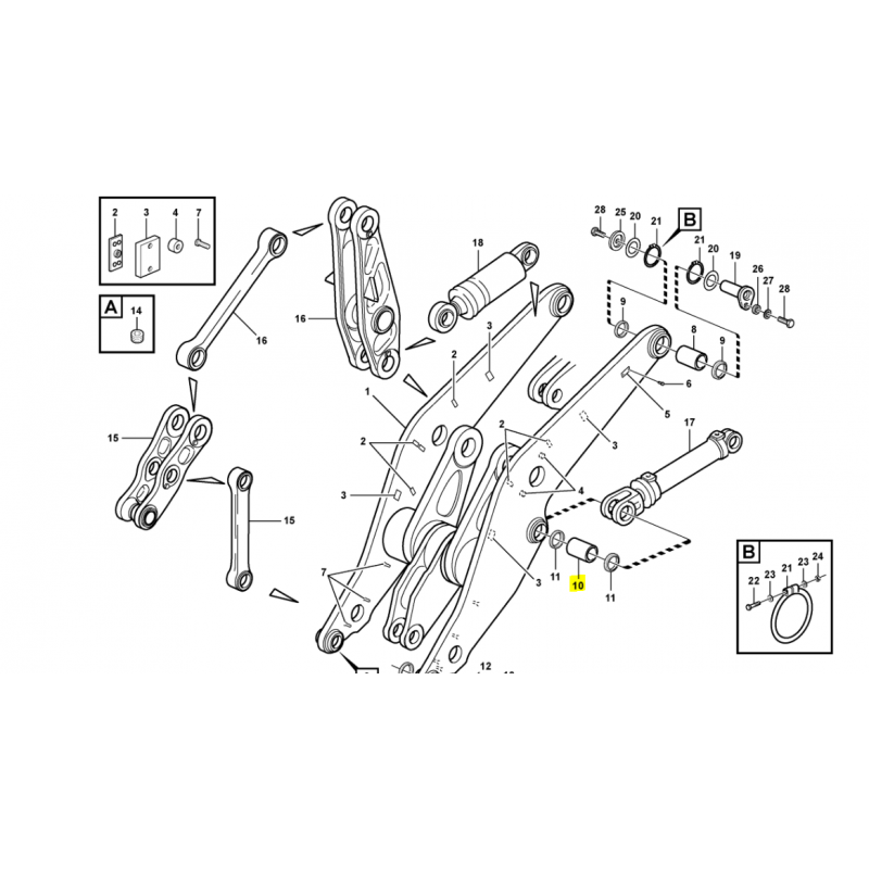 ВТУЛКА КОВША VOLVO ПОГРУЗЧИК