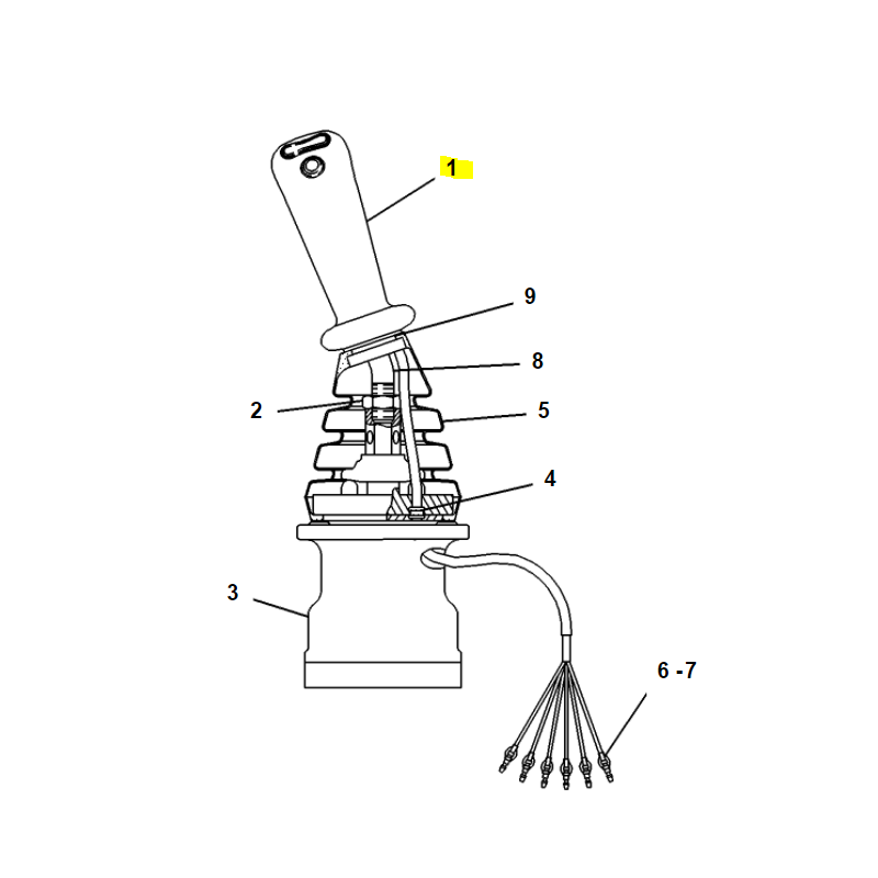JOYSTICK KOPARKA CAT 315 318 CVA