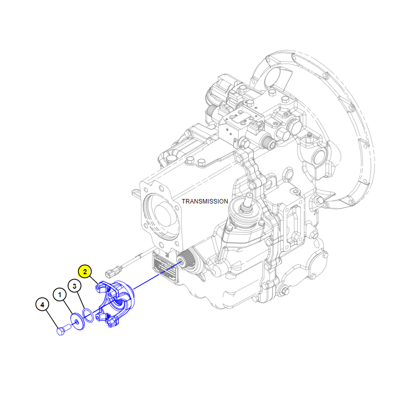 Кованая фланцевая коробка передач CVA экскаватор-погрузчик CAT