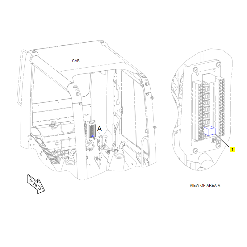 Реле CVA 5 PIN для экскаваторов Caterpillar