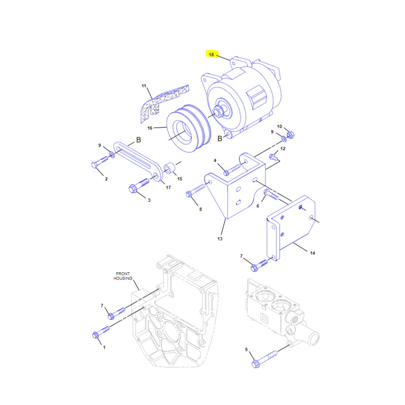 ALTERNATOR CVA 12V CAT SILNIKI 3054 C3.3 C4.4