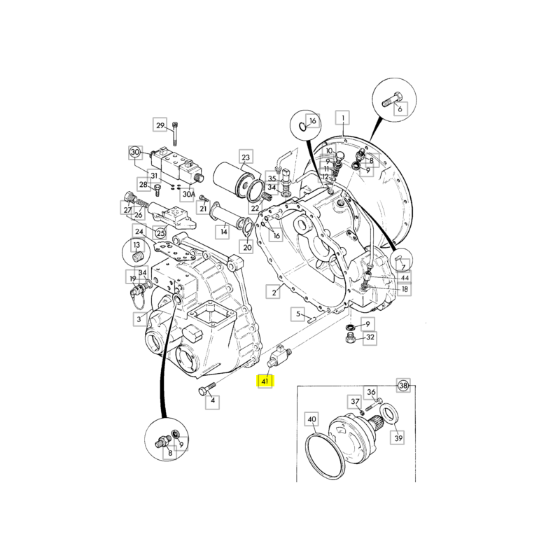 КАТУШКА ВКЛЮЧЕНИЯ ПРИВОДА JCB ЭКСКАВАТОР-ПОГРУЗЧИК CVA
