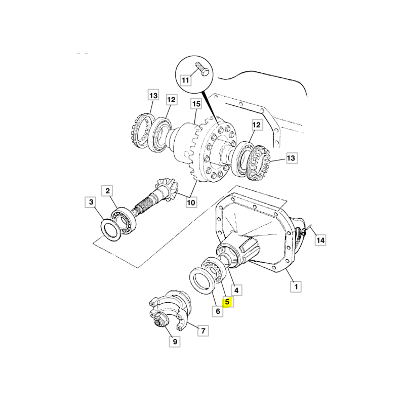 ПОДШИПНИК РОЛИКА АТАКИ ЭКСКАВАТОРА-ПОГРУЗЧИКА JCB CVA