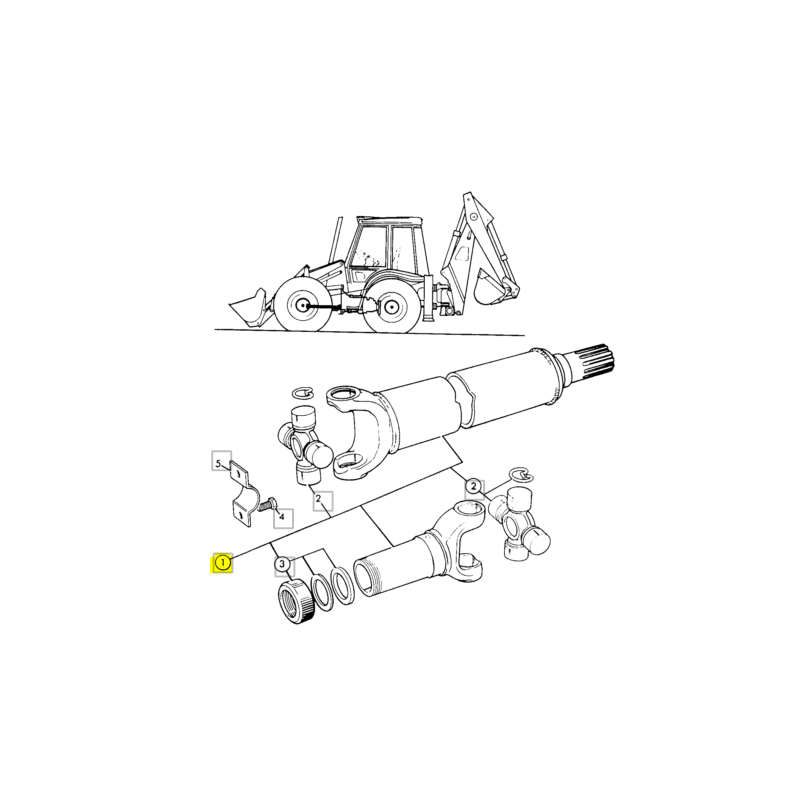 КАРДАННЫЙ ВАЛ CVA ЭКСКАВАТОР-ПОГРУЗЧИК JCB