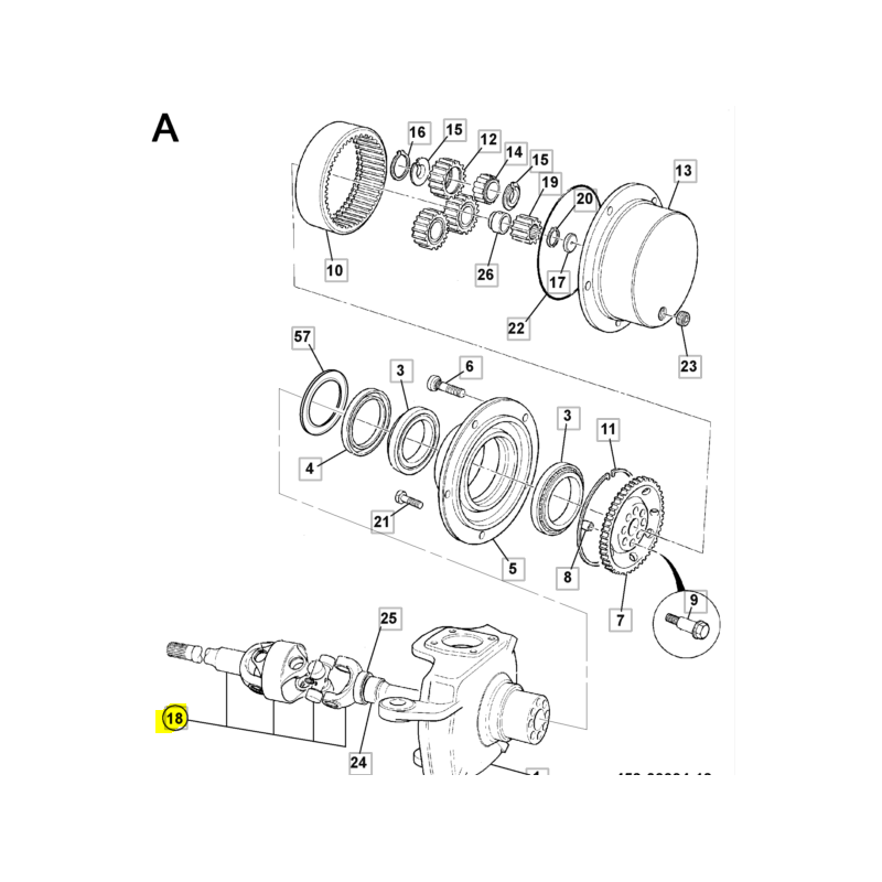 ПОЛУОСЬ ПОЛНЫЙ CVA ТЕЛЕСКОПИЧЕСКИЙ ПОГРУЗЧИК JCB