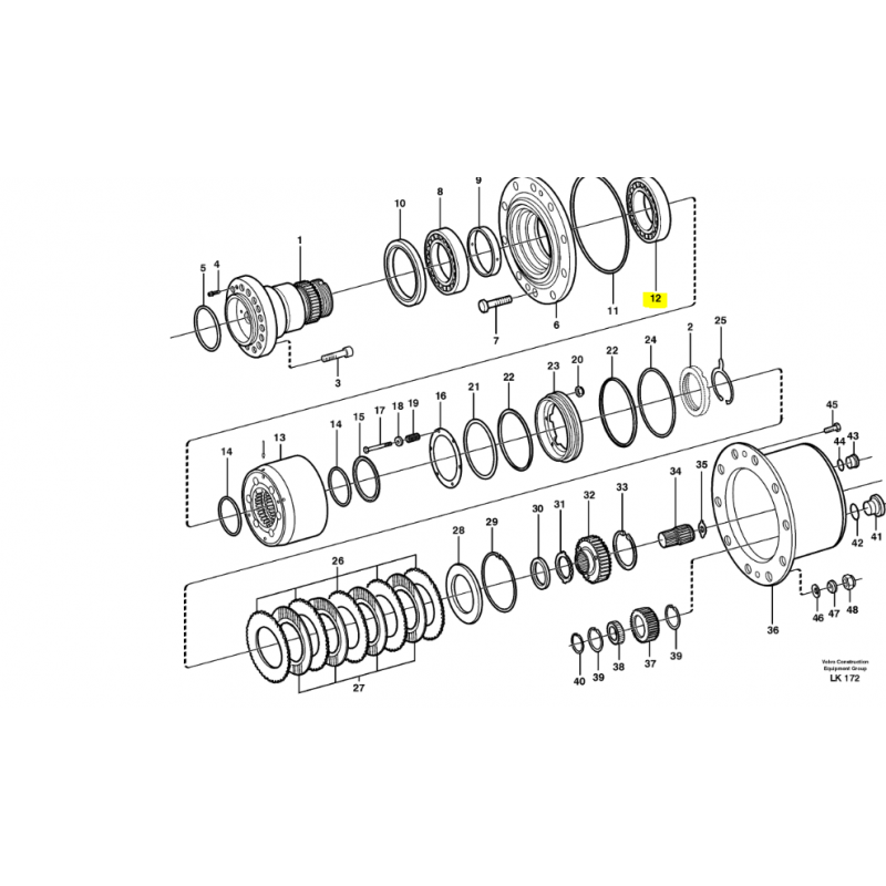 ПОДШИПНИК СТУПИЦЫ VOLVO ПОГРУЗЧИК ЭКСКАВАТОР CVA