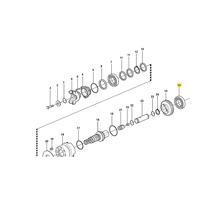 ПОДШИПНИК ПЕРЕДАЧИ VOLVO ЭКСКАВАТОР-ПОГРУЗЧИК CVA