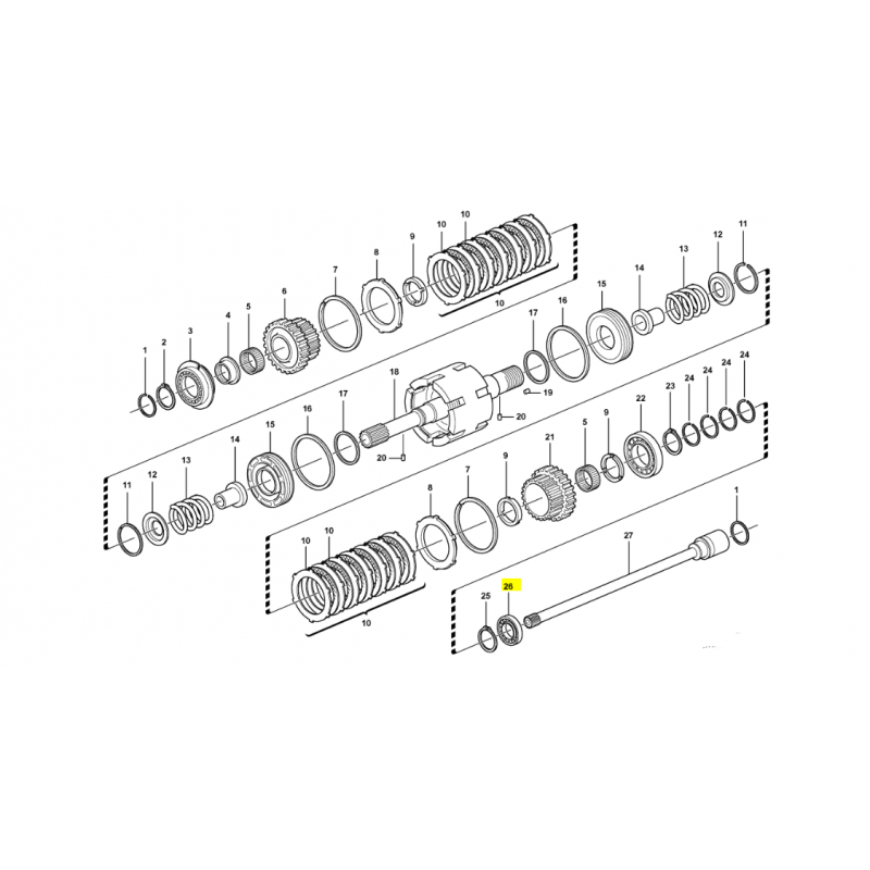 ПОДШИПНИК ПОЛУОСИ VOLVO ЭКСКАВАТОР-ПОГРУЗЧИК CVA