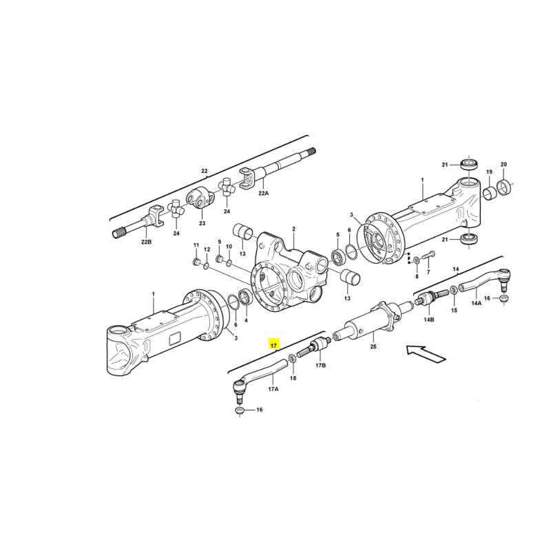 РУЛЕВАЯ ТЯГА ЛЕВАЯ VOLVO КОЛЕСНЫЙ ЭКСКАВАТОР