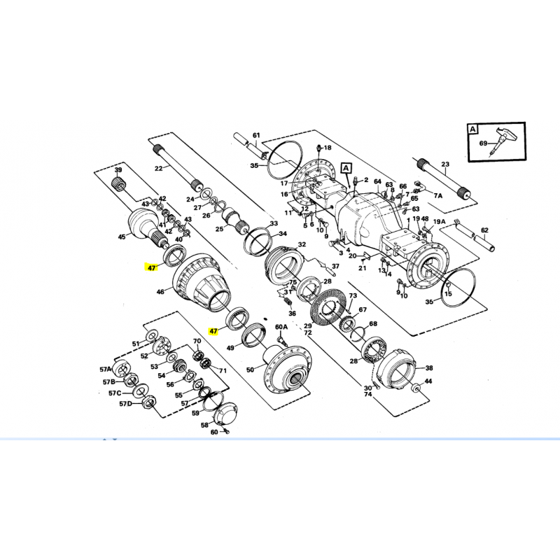 ПОДШИПНИК СТУПИЦЫ ПЕРЕДНИЙ/ЗАДНИЙ ПОГРУЗЧИК VOLVO CVA