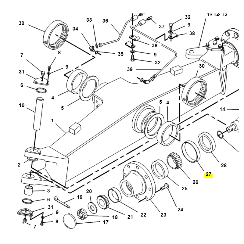 ВТУЛКА В МОСТУ CAT ЭКСКАВАТОР-ПОГРУЗЧИК