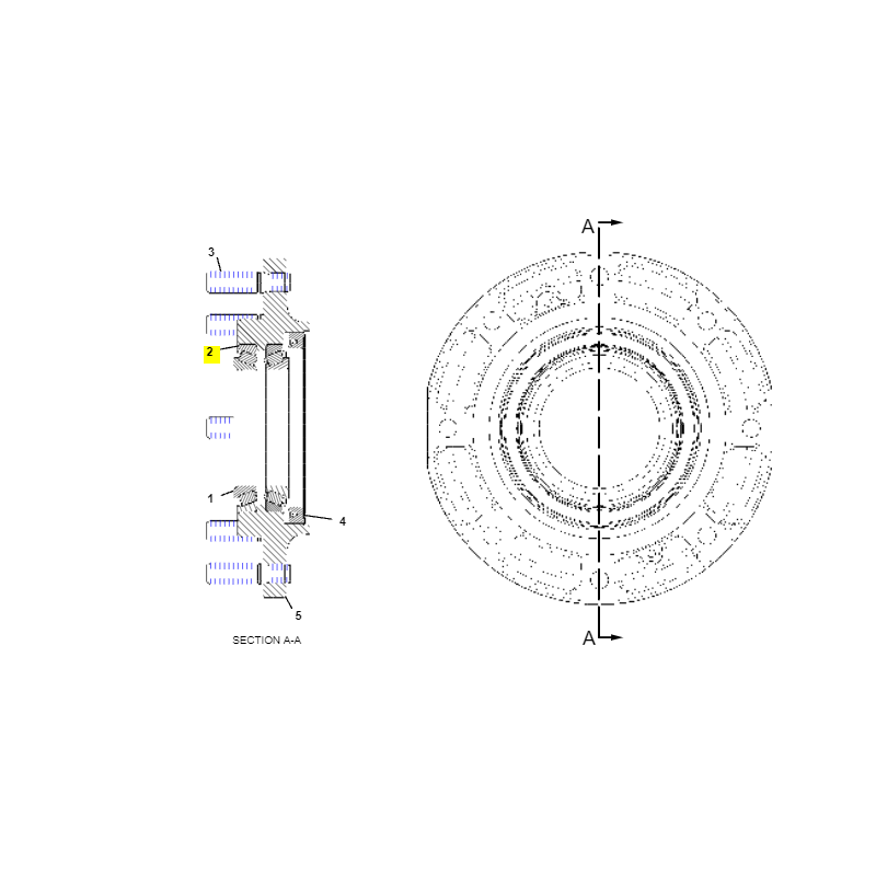 КРЫШКА СТУПИЦЫ ПЕРЕДНЕГО КОЛЕСА CAT ЭКСКАВАТОР-ПОГРУЗЧИК
