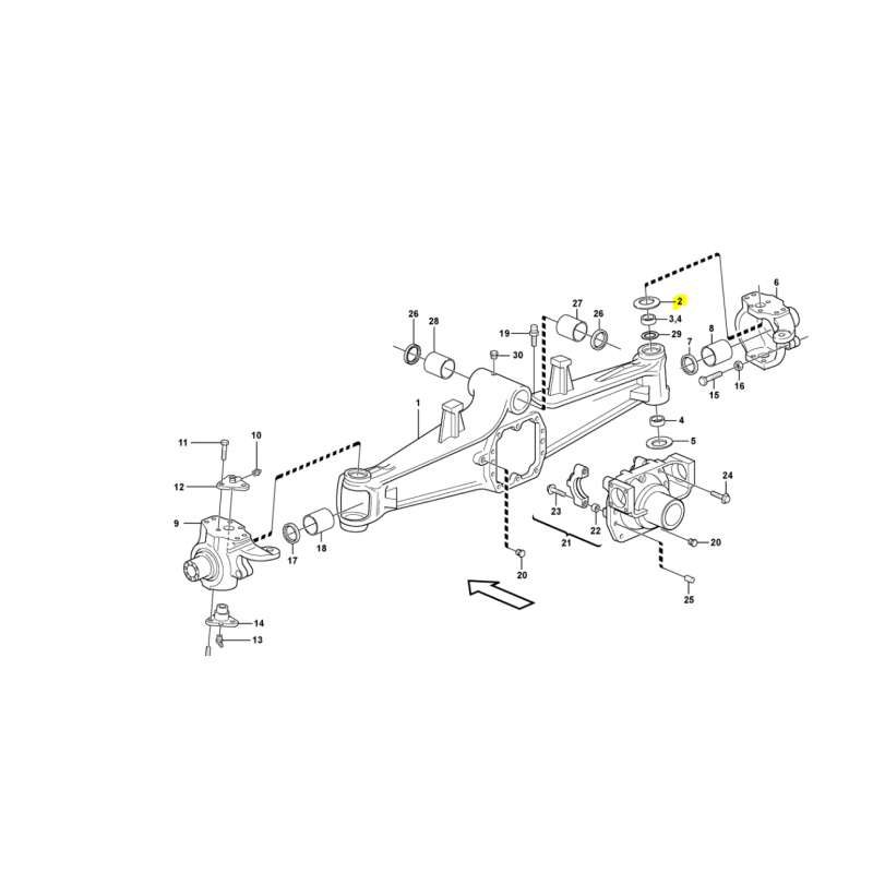 ПРОКЛАДКА ШТИФТА КРОССОВЕРА VOLVO ЭКСКАВАТОР-ПОГРУЗЧИК СЕРИИ B