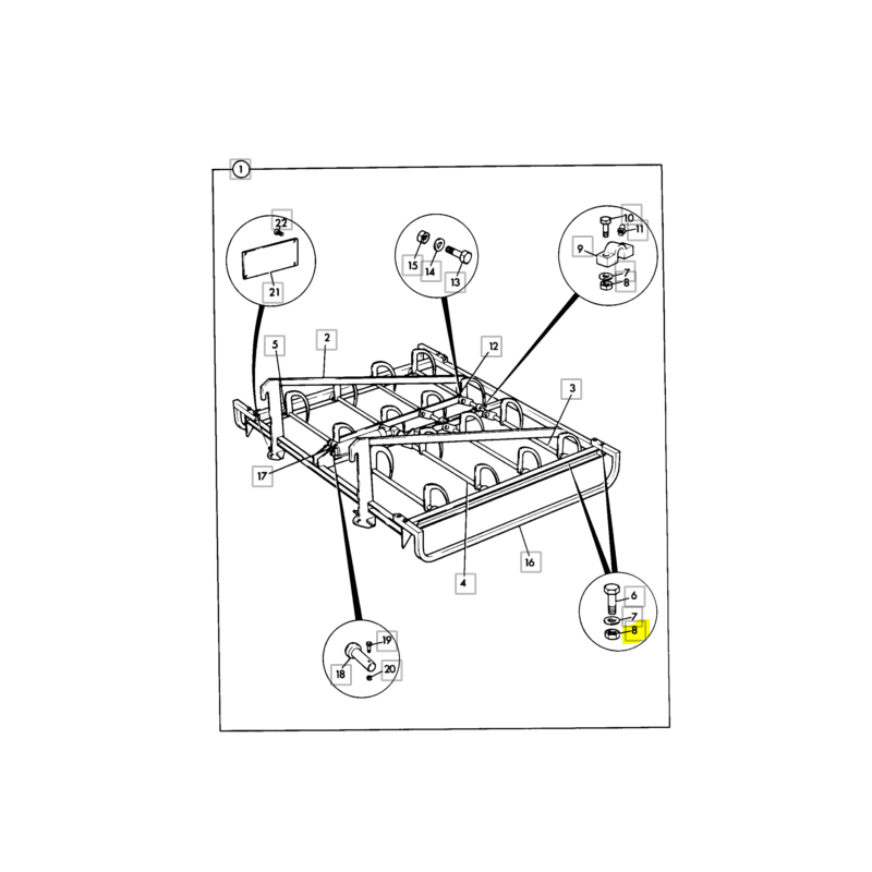 ГАЙКА ДЛЯ ЭКСКАВАТОРА-ПОГРУЗЧИКА JCB