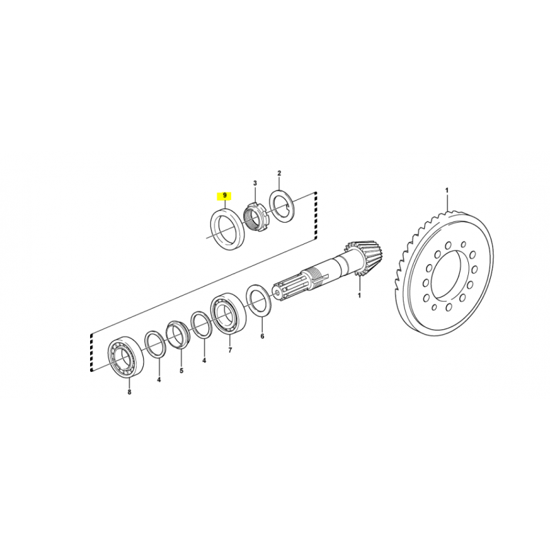 УПЛОТНЕНИЕ ВАЛА АТАКИ VOLVO ЭКСКАВАТОР-ПОГРУЗЧИК