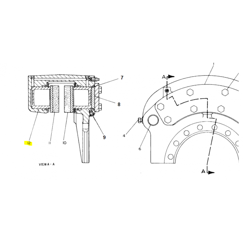 КОЛЕСНЫЙ ПОГРУЗЧИК CAT ТОРМОЗНОЙ ПОРШЕНЬ