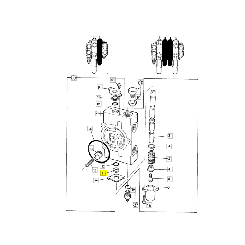 ПРОКЛАДКА СЛАЙДЕРА СПЛИТТЕРА JCB