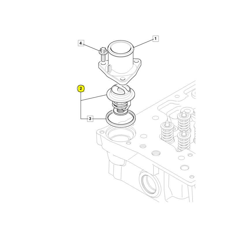 TERMOSTAT JCB 3CX 4CX SILNIKA DIESELMAX