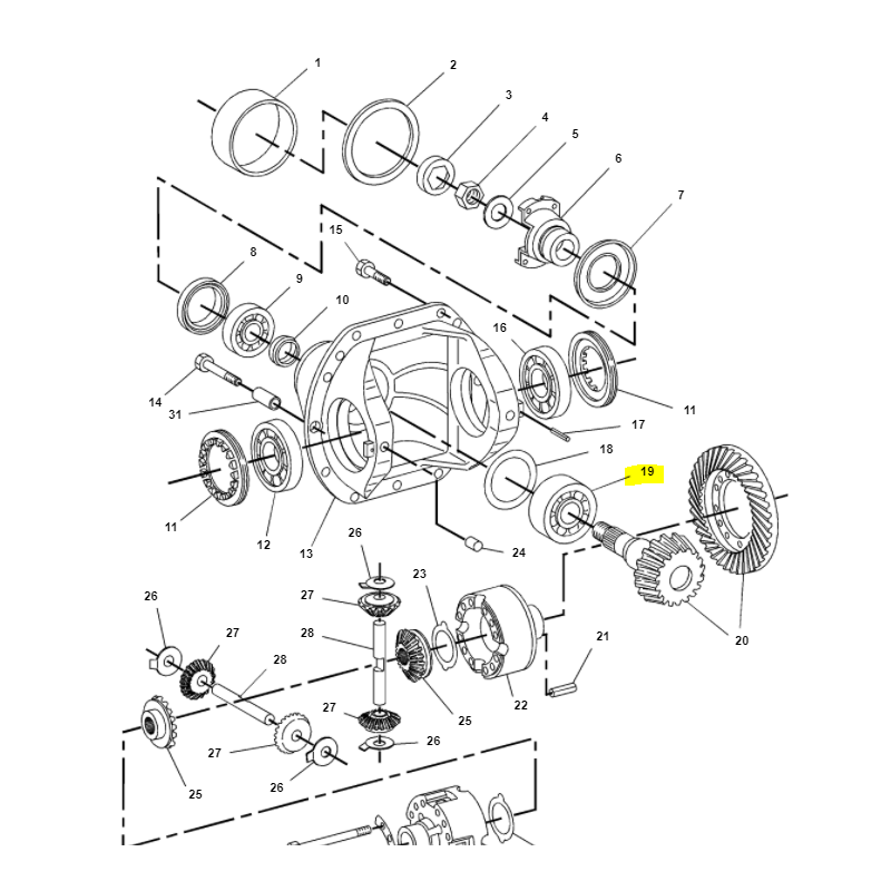 ПОДДОН ПОДШИПНИКА TELEHANDLER ЭКСКАВАТОР-ПОГРУЗЧИК