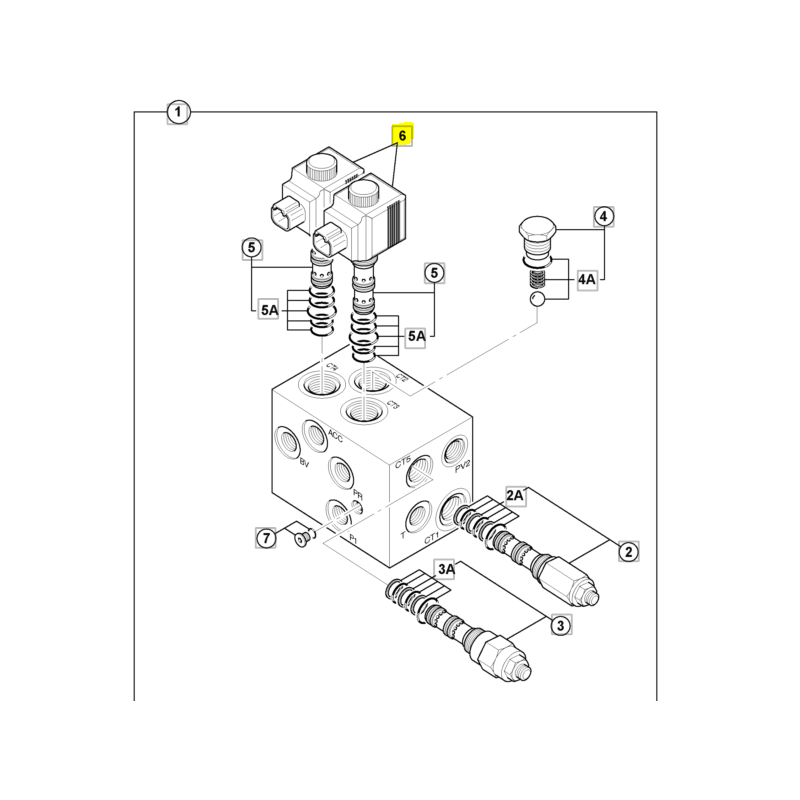 КАТУШКА БЛОКА КЛАПАНА JCB МИНИ ЭКСКАВАТОР OEM