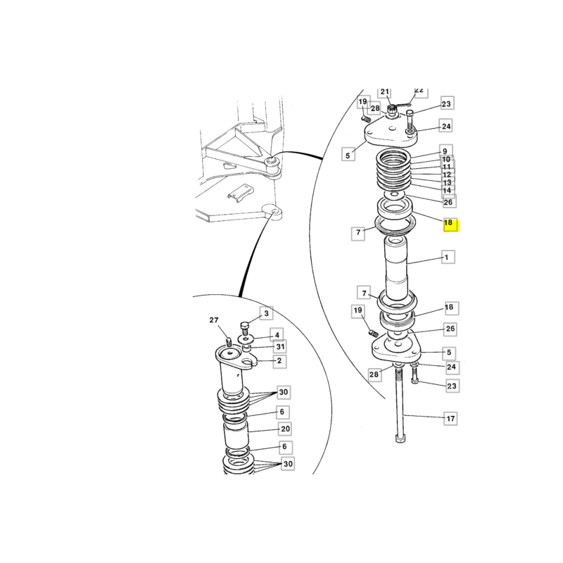 ПОДШИПНИК ШАРНИРНОГО СОЕДИНЕНИЯ JCB ПОГРУЗЧИК