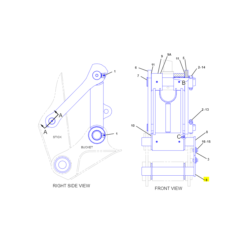 ШТИФТ КОВША CAT ЭКСКАВАТОР