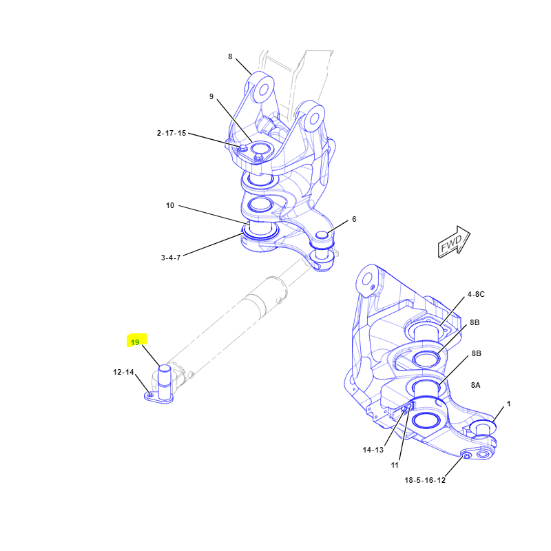 CAT® PIN ПРИВОДА МИНИ-ЭКСКАВАТОР