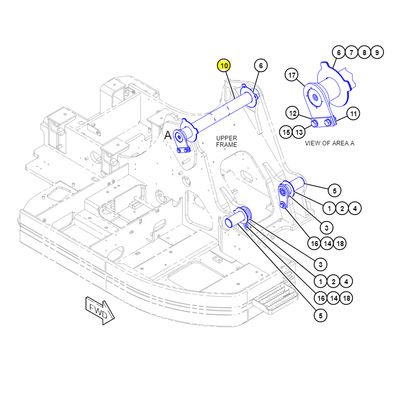 ШТИФТ РАМЫ ЭКСКАВАТОР CAT