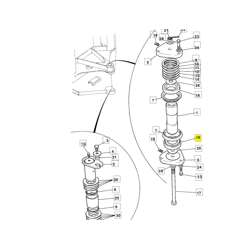 ПОДШИПНИК ШАРНИРНОГО СОЕДИНЕНИЯ JCB ПОГРУЗЧИК