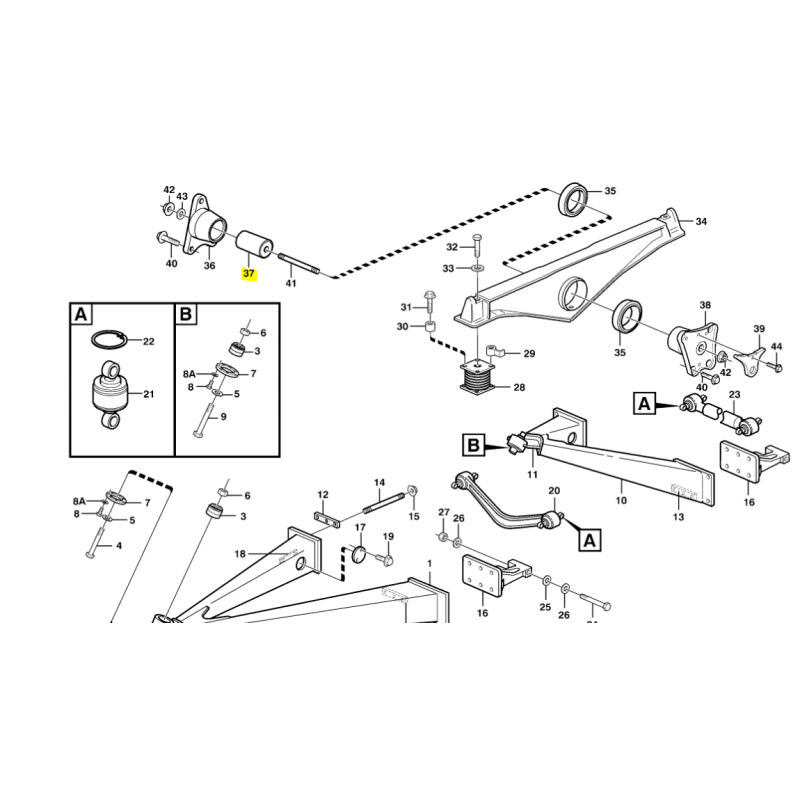 БОЛТ VOLVO САМОСВАЛ 270X104