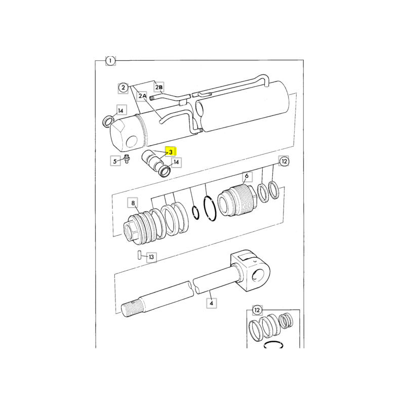 ЭКСКАВАТОР-ПОГРУЗЧИК 3CX 4CX CVA ВТУЛКИ ПОРШНЯ DIPPER/BUCKET JCB