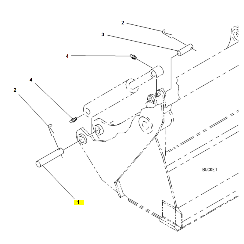 ШТИФТ ПРИВОДА АКУЛЫ ВНИЗ CAT ЭКСКАВАТОР-ПОГРУЗЧИК B C D E