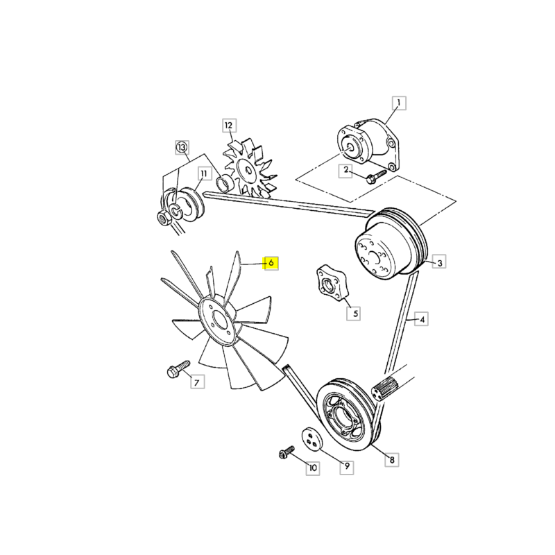 ВЕНТИЛЯТОР ДВИГАТЕЛЯ JCB ЭКСКАВАТОР-ПОГРУЗЧИК